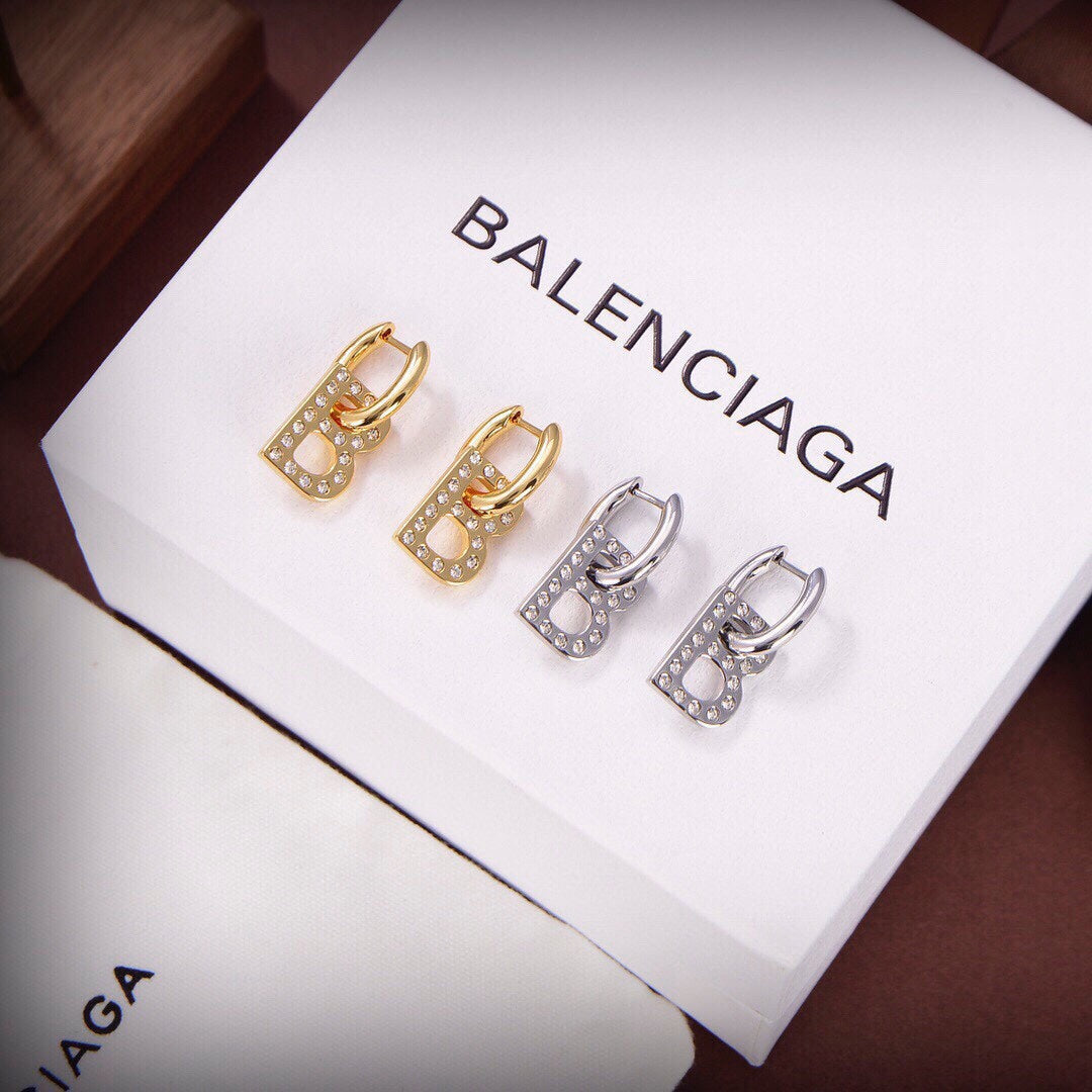18K Balenciaga Chain XS Earrings