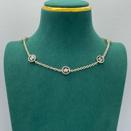 18K  Chanel Star Gold Necklace